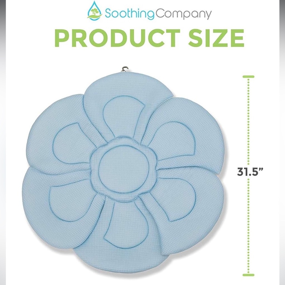 Soothing Company Mesh Flower Baby Bath Pillow